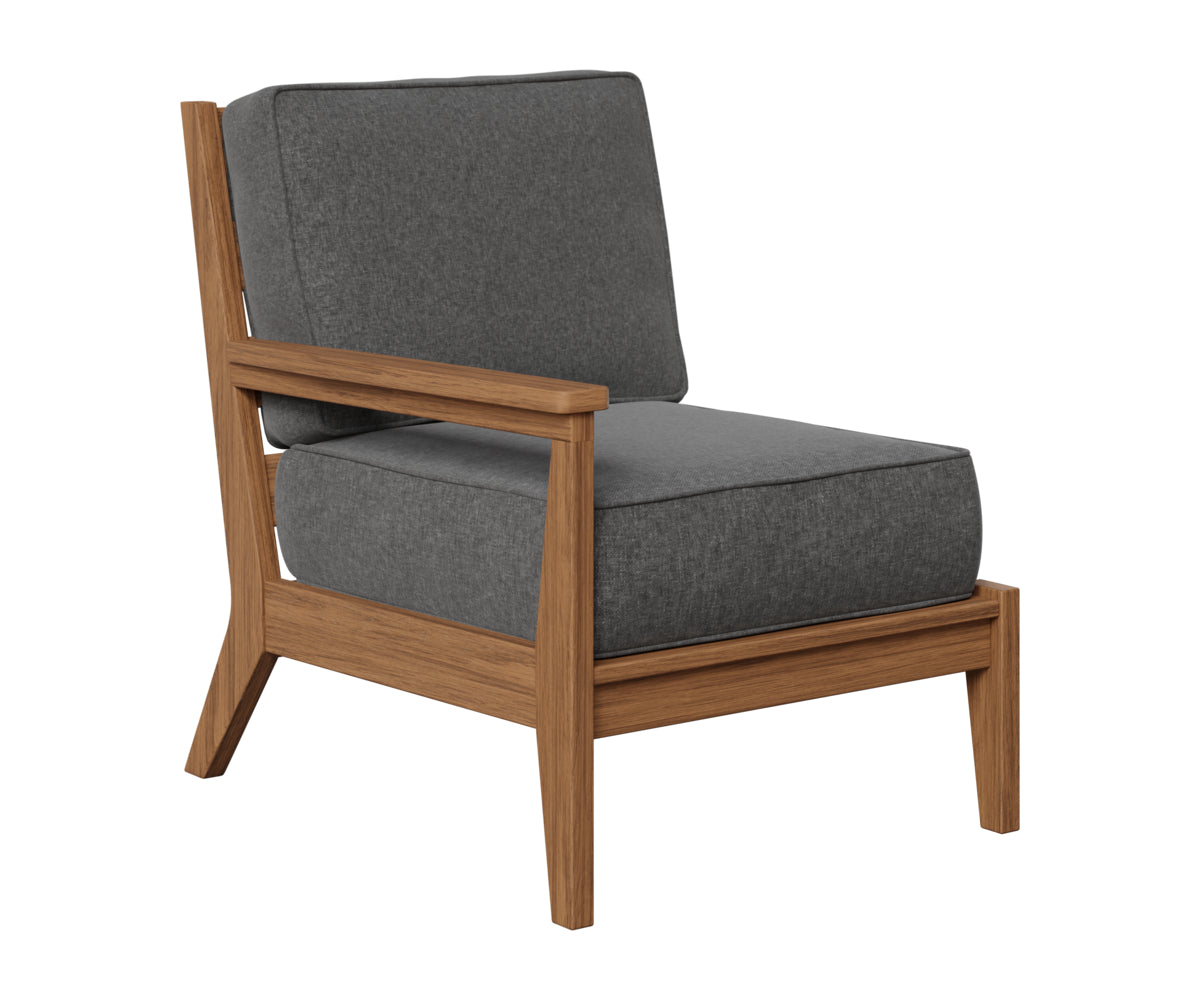 Berlin Gardens Mayhew Right Arm Club Chair in Antique Mahogany