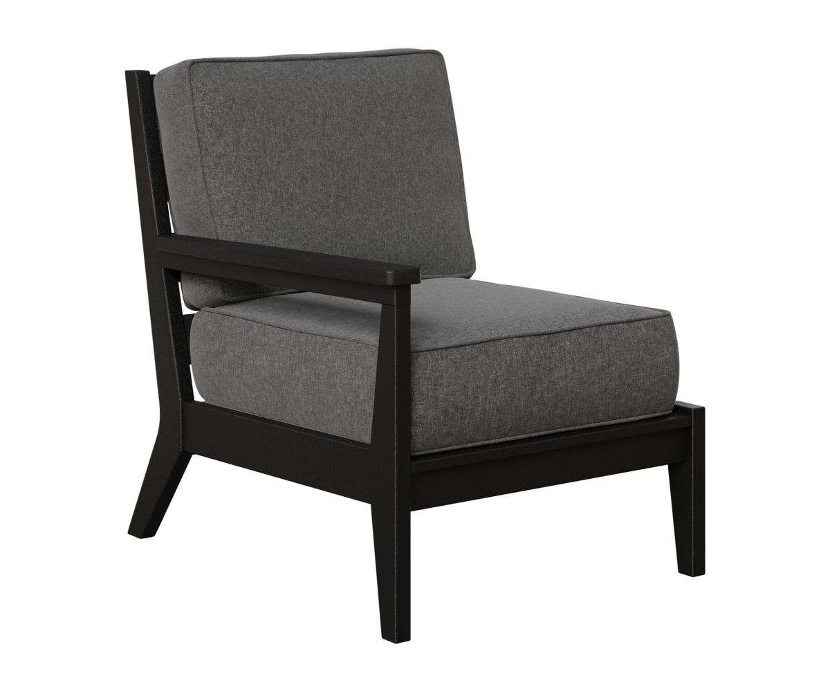 Berlin Gardens Mayhew Right Arm Club Chair in Black