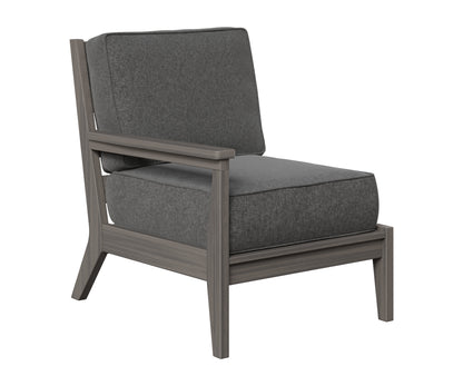Berlin Gardens Mayhew Right Arm Club Chair in Coastal Gray