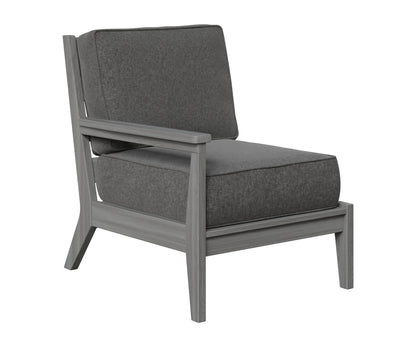 Berlin Gardens Mayhew Right Arm Club Chair in Driftwood Gray