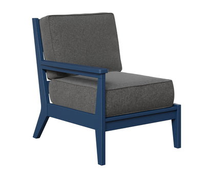 Berlin Gardens Mayhew Right Arm Club Chair in Navy Blue