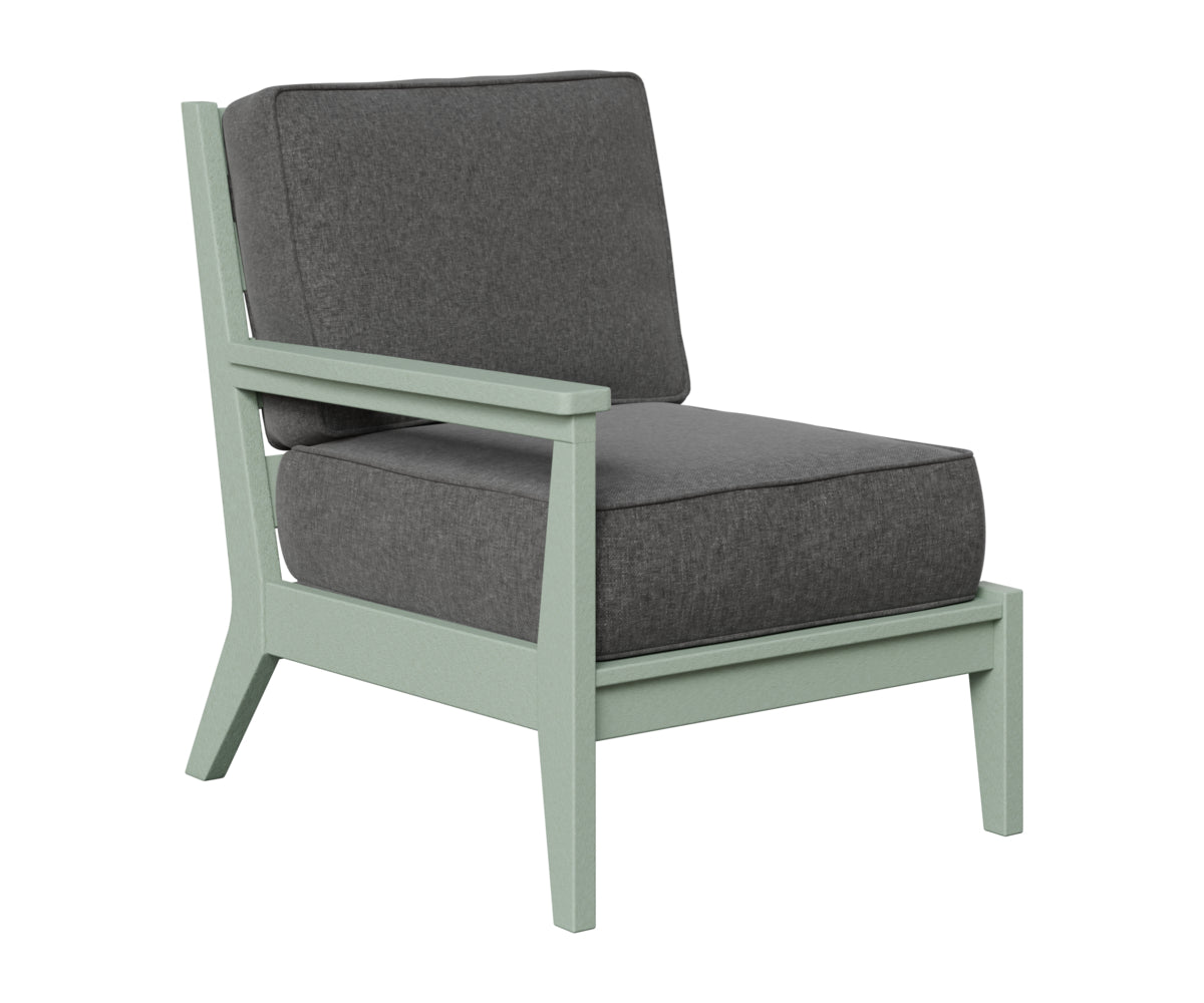 Berlin Gardens Mayhew Right Arm Club Chair in Sea Foam