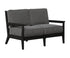 Berlin Gardens Mayhew Loveseat in Black