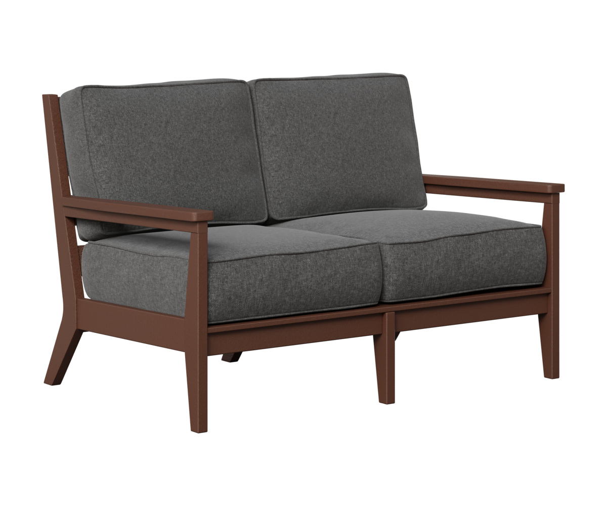 Berlin Gardens Mayhew Loveseat in Chocolate Brown
