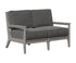 Berlin Gardens Mayhew Loveseat in Light Gray