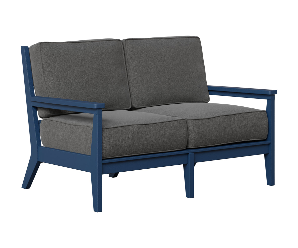 Berlin Gardens Mayhew Loveseat in Navy Blue