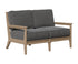 Berlin Gardens Mayhew Loveseat in Weatherwood
