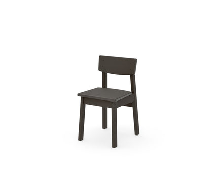 POLYWOOD Kids Modern Studio Dining Chair in Vintage Coffee