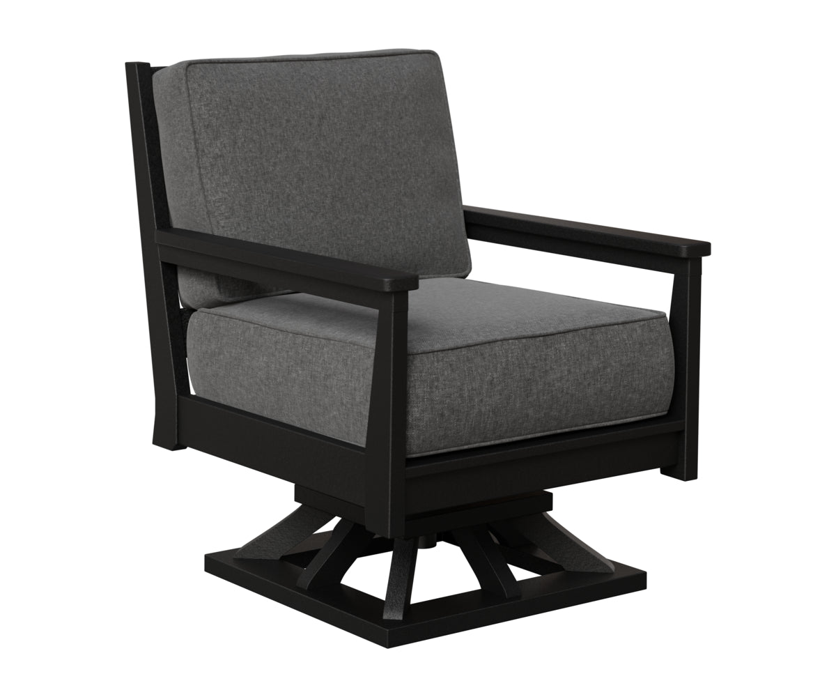 Berlin Gardens Mayhew Swivel Rocker in Black