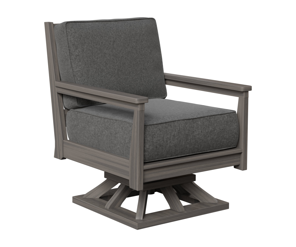Berlin Gardens Mayhew Swivel Rocker in Coastal Gray