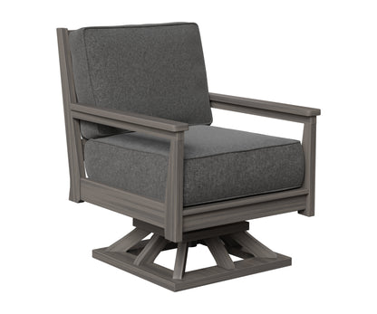 Berlin Gardens Mayhew Swivel Rocker in Coastal Gray