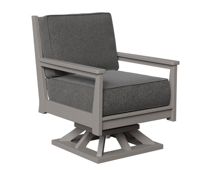 Berlin Gardens Mayhew Swivel Rocker in Light Gray