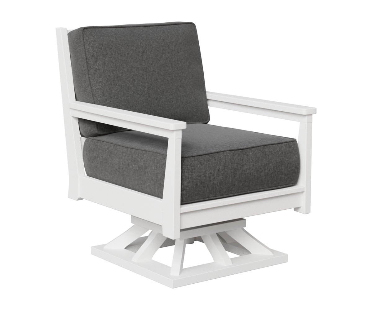 Berlin Gardens Mayhew Swivel Rocker in White