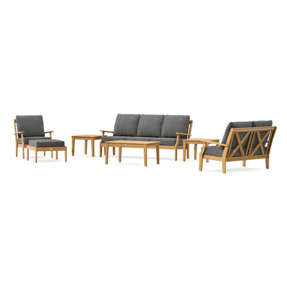 POLYWOOD Braxton 7-Piece Deep Seating Set in Natural