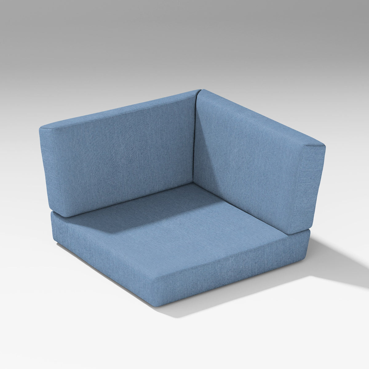 POLYWOOD PW Designer Series Latitude Corner Seat Cushion in Sky Blue
