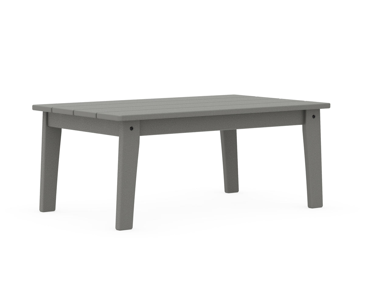 Additional angle of the POLYWOOD Lakeside Coffee Table in Slate Grey