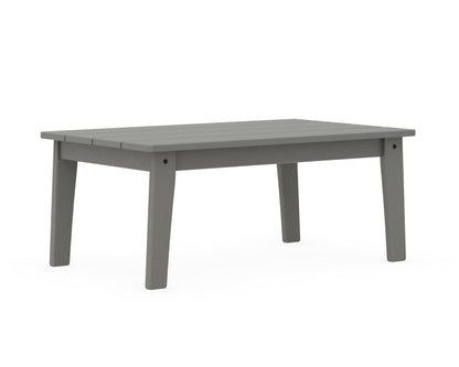 Additional angle of the POLYWOOD Lakeside Coffee Table in Slate Grey