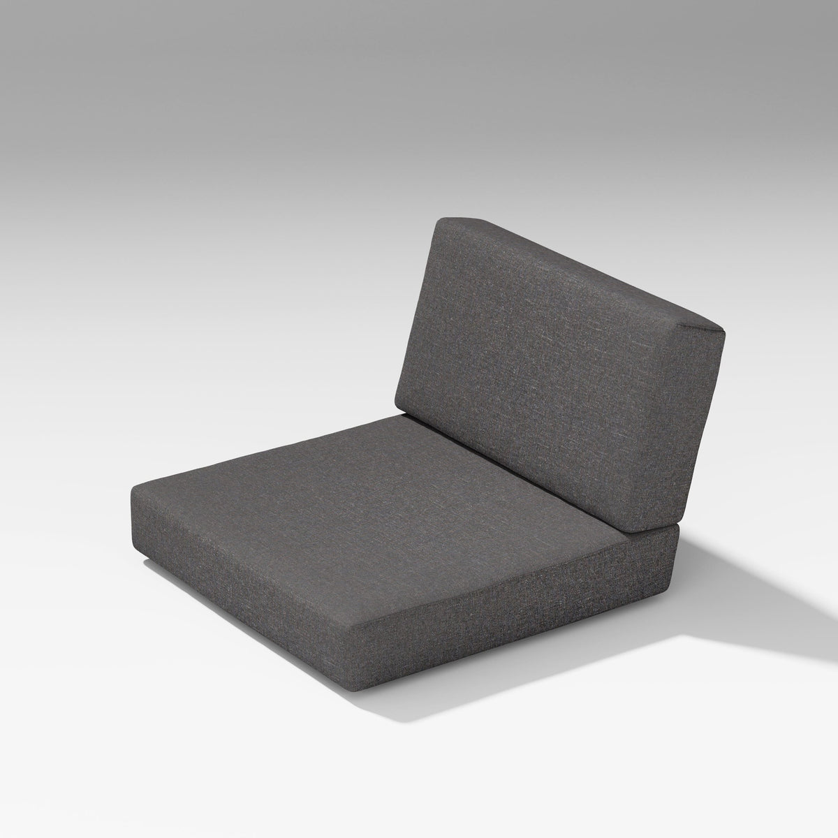 POLYWOOD PW Designer Series Latitude Modular Seat/Back Cushions in Ash Charcoal