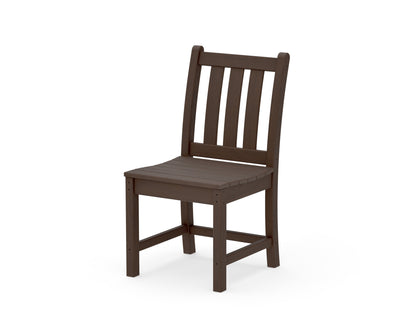 POLYWOOD Traditional Garden Dining Side Chair in Kona