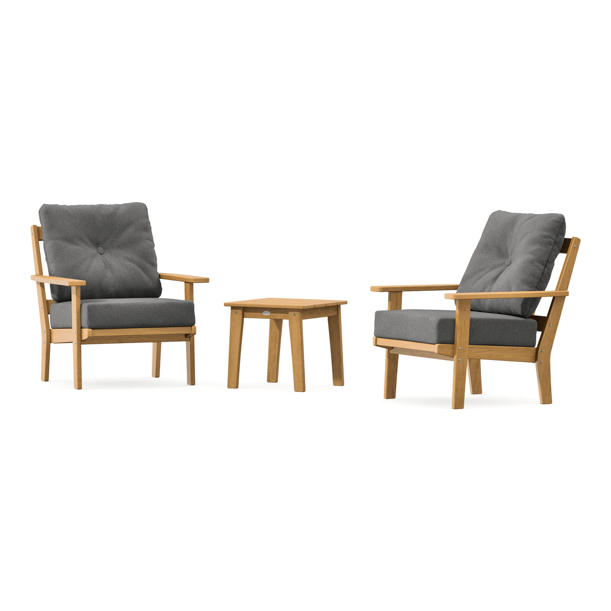 POLYWOOD Prairie 3-Piece Deep Seating Set in Natural