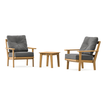 POLYWOOD Prairie 3-Piece Deep Seating Set in Natural