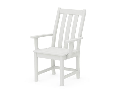 POLYWOOD Vineyard Dining Arm Chair in Vintage White