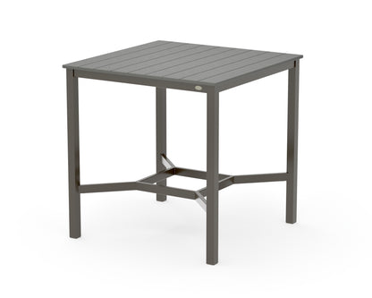POLYWOOD Main Street 42 x 42 Bar Table in Bronze / Slate Grey