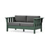 POLYWOOD Acadia Deep Seating Loveseat in Green / Ash Charcoal