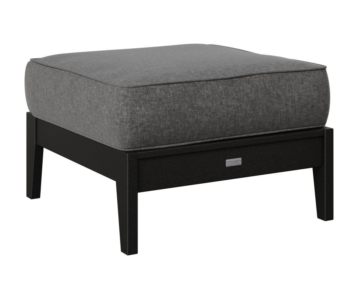 Berlin Gardens Mayhew Ottoman in Black