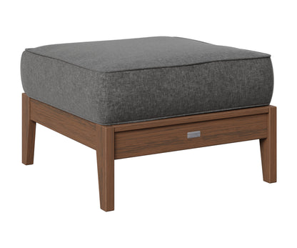 Berlin Gardens Mayhew Ottoman in Brazilian Walnut