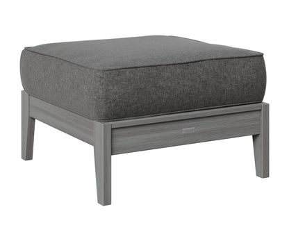 Berlin Gardens Mayhew Ottoman in Driftwood Gray