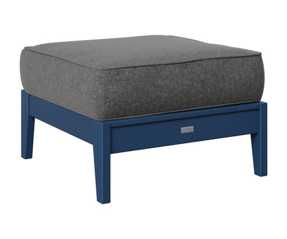 Berlin Gardens Mayhew Ottoman in Navy Blue