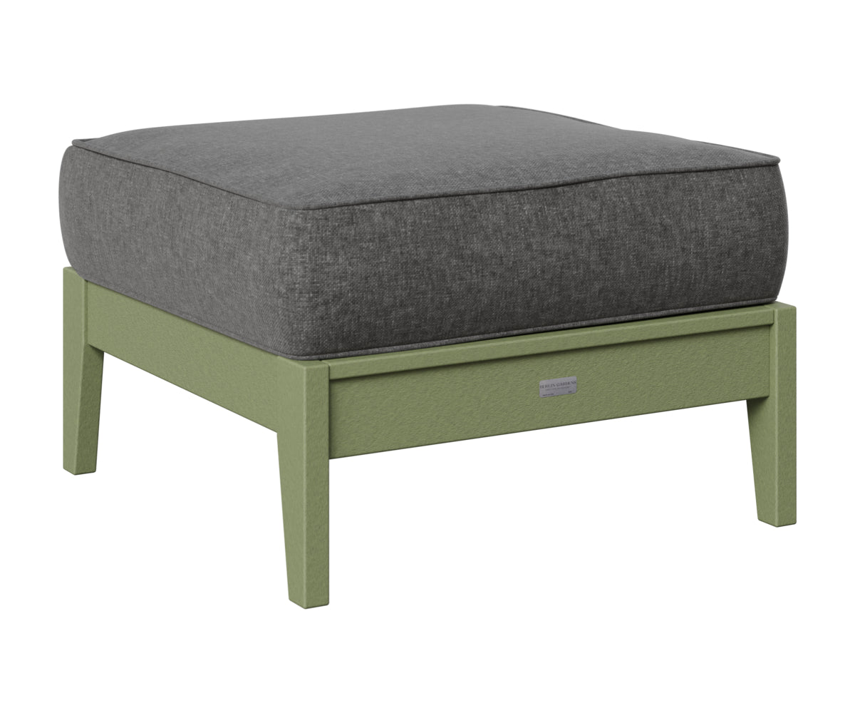 Berlin Gardens Mayhew Ottoman in Sage
