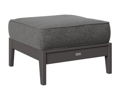 Berlin Gardens Mayhew Ottoman in Smoke Gray