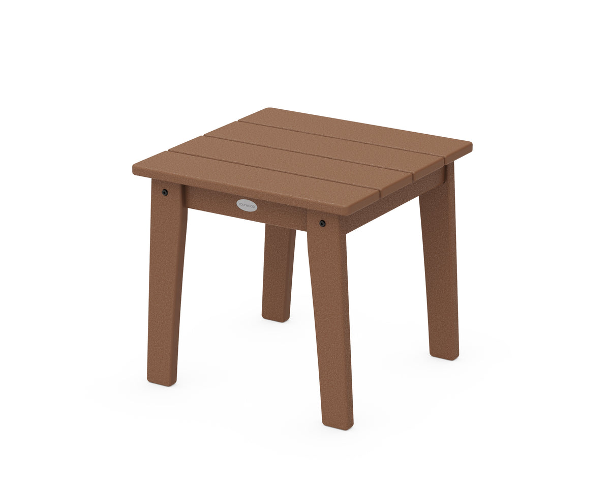POLYWOOD Lakeside End Table in Teak