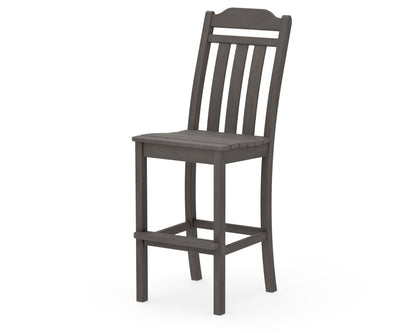 POLYWOOD Cottage Bar Side Chair in Driftwood