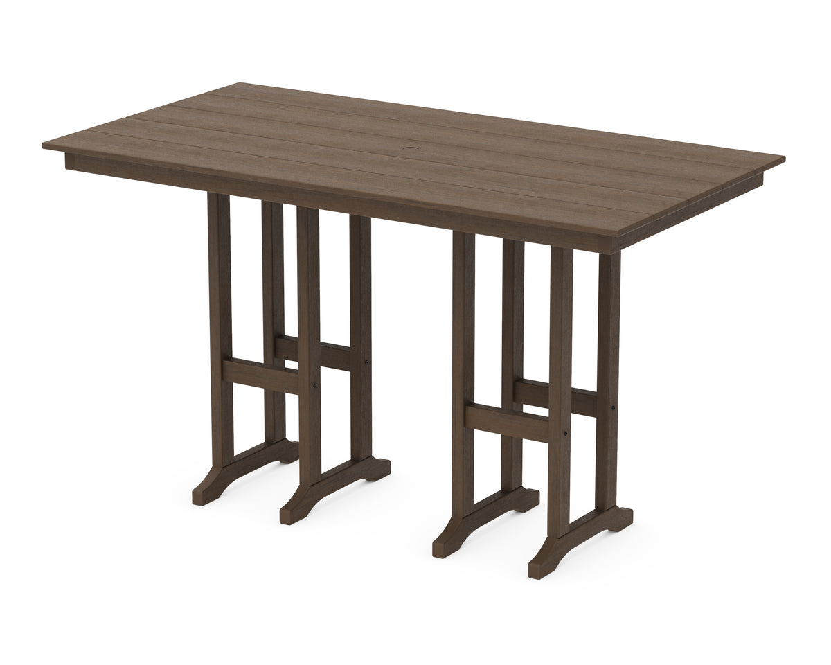 POLYWOOD Farmhouse 37" x 72" Bar Table in Kona