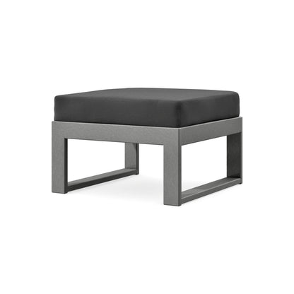 POLYWOOD Modular Ottoman - Modern in Slate Grey / Spectrum Carbon
