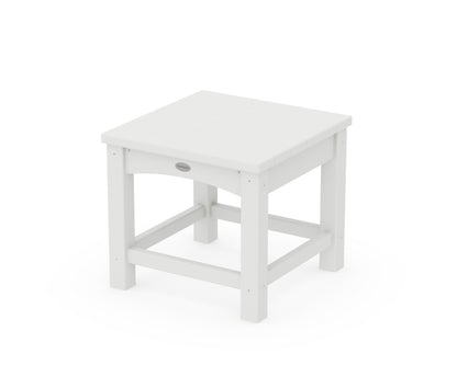 POLYWOOD Club 18" End Table in White