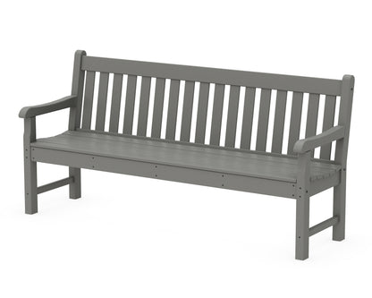 POLYWOOD Rockford 72" Bench in Slate Grey