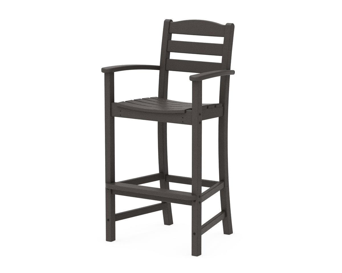 POLYWOOD La Casa Café Bar Arm Chair in Vintage Coffee