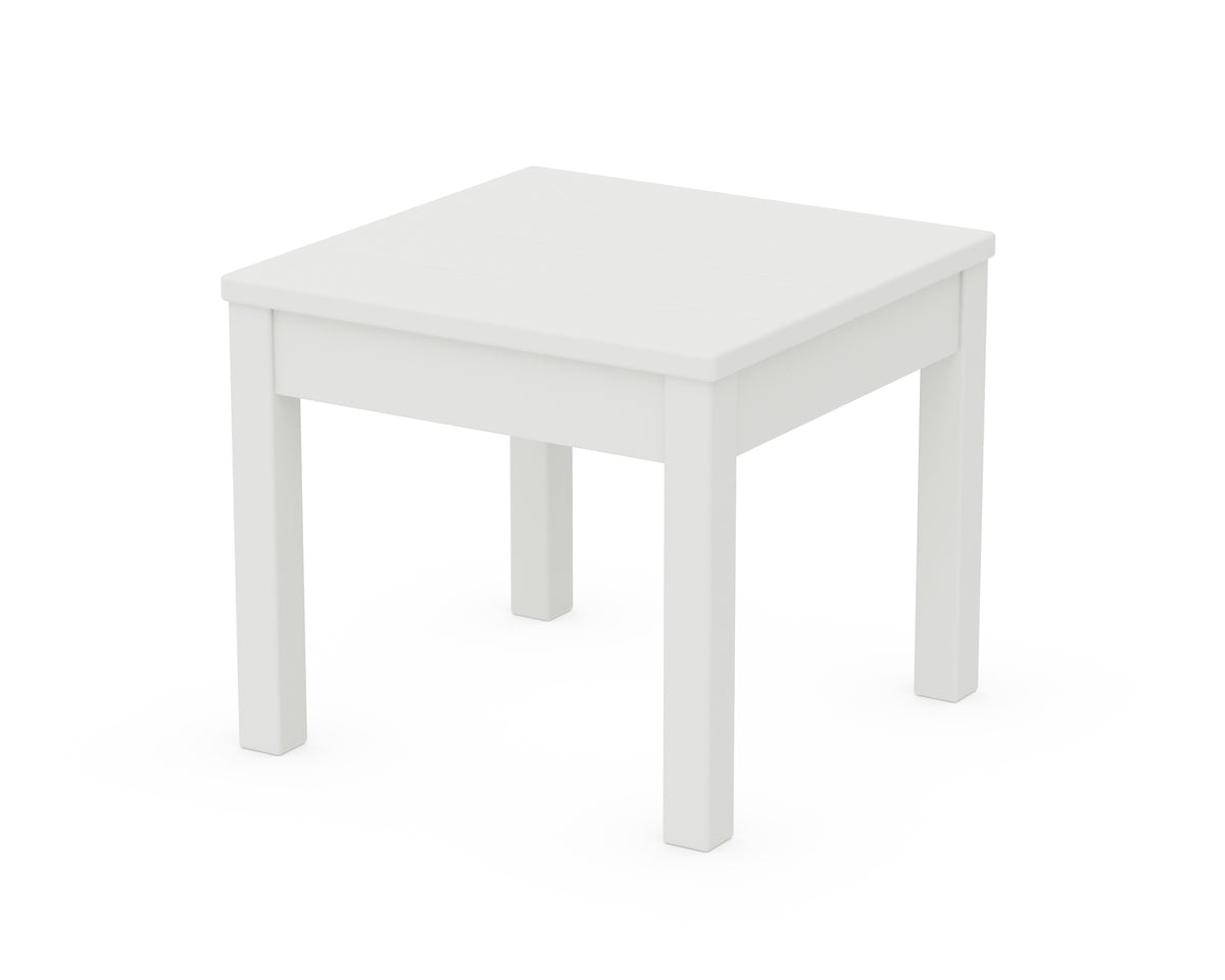 POLYWOOD 22" Square End Table in White