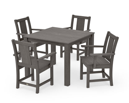 POLYWOOD Prairie 5-Piece Parsons Dining Set in Driftwood