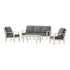 POLYWOOD Savannah 4-Piece Deep Seating Set with Sofa in Sand