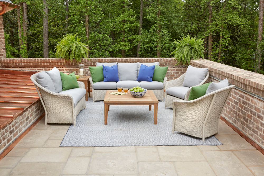 Lloyd Flanders Weekend Retreat Loveseat, lifestyle photo 3
