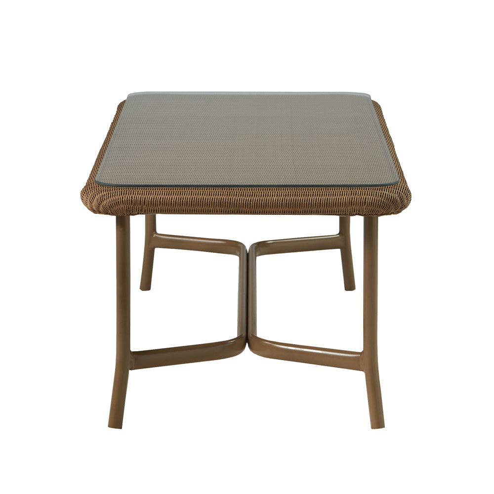 Lloyd Flanders Lloyd Loom 53" Rectangular Cocktail Table – 1x1 Weave, lifestyle photo 4