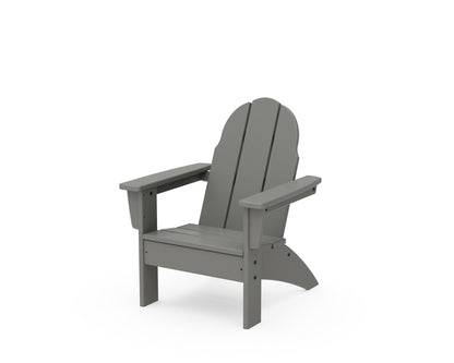 POLYWOOD Kids Vineyard Adirondack Chair in Slate Grey