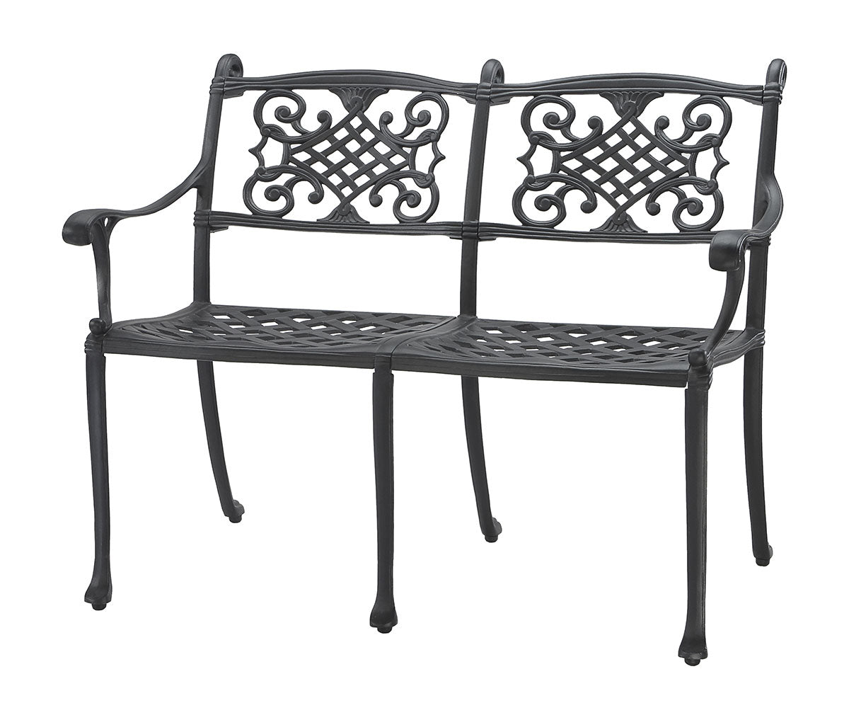 Gensun Michigan Cushion Bench (Knock-Down) in Black