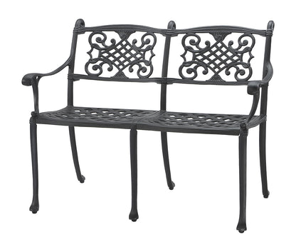 Gensun Michigan Cushion Bench (Knock-Down) in Black