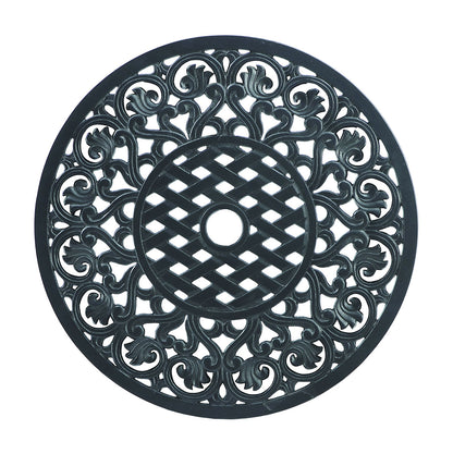 Gensun Michigan 23" Lazy Susan in Black